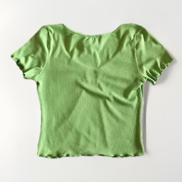 NWT Princess Polly Fenwick Green Crop Top US Size 2 - Picture 4 of 7